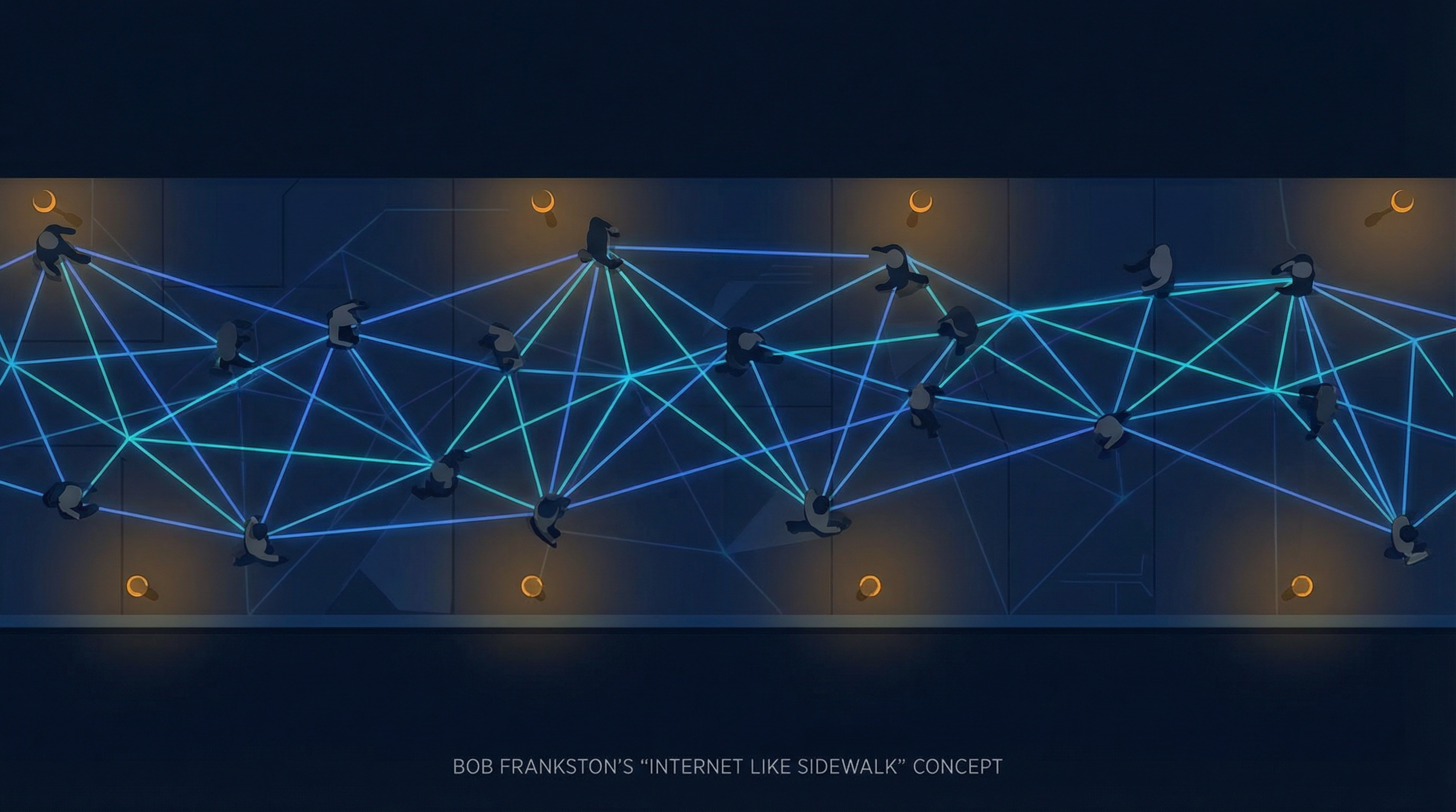Internet connectivity visualized like sidewalk infrastructure
